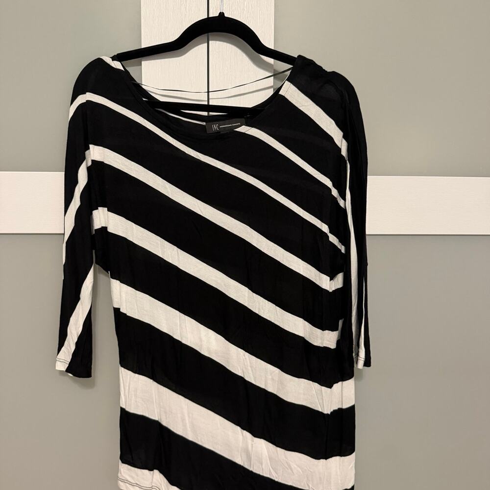 INC International Concepts Striped Tunic Top – Women’s Medium
